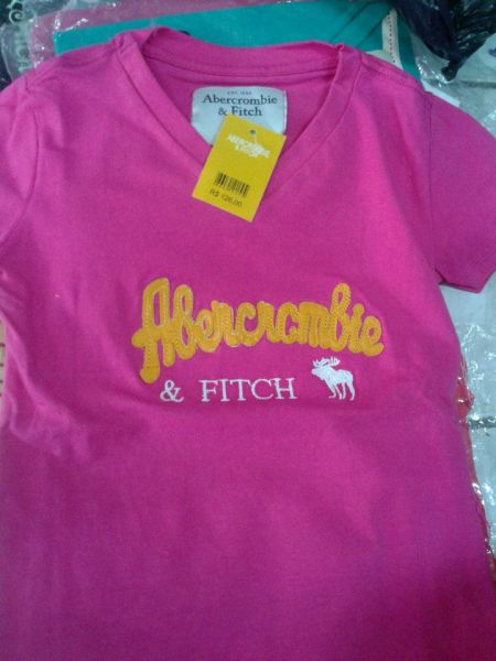 Blusa ABERCROMBIE FEMININA ROSA ESCURO